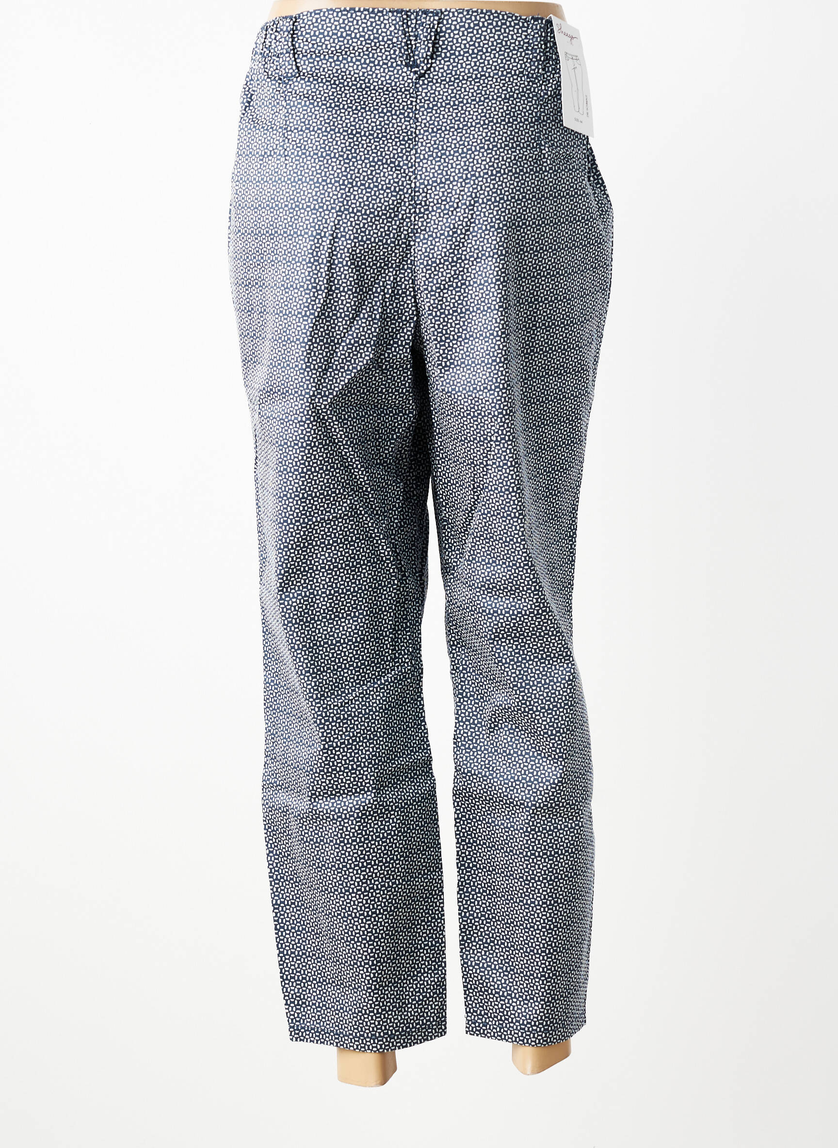 Pantalon drept elasticitate mărime normală albastru SHEEGO femeie
