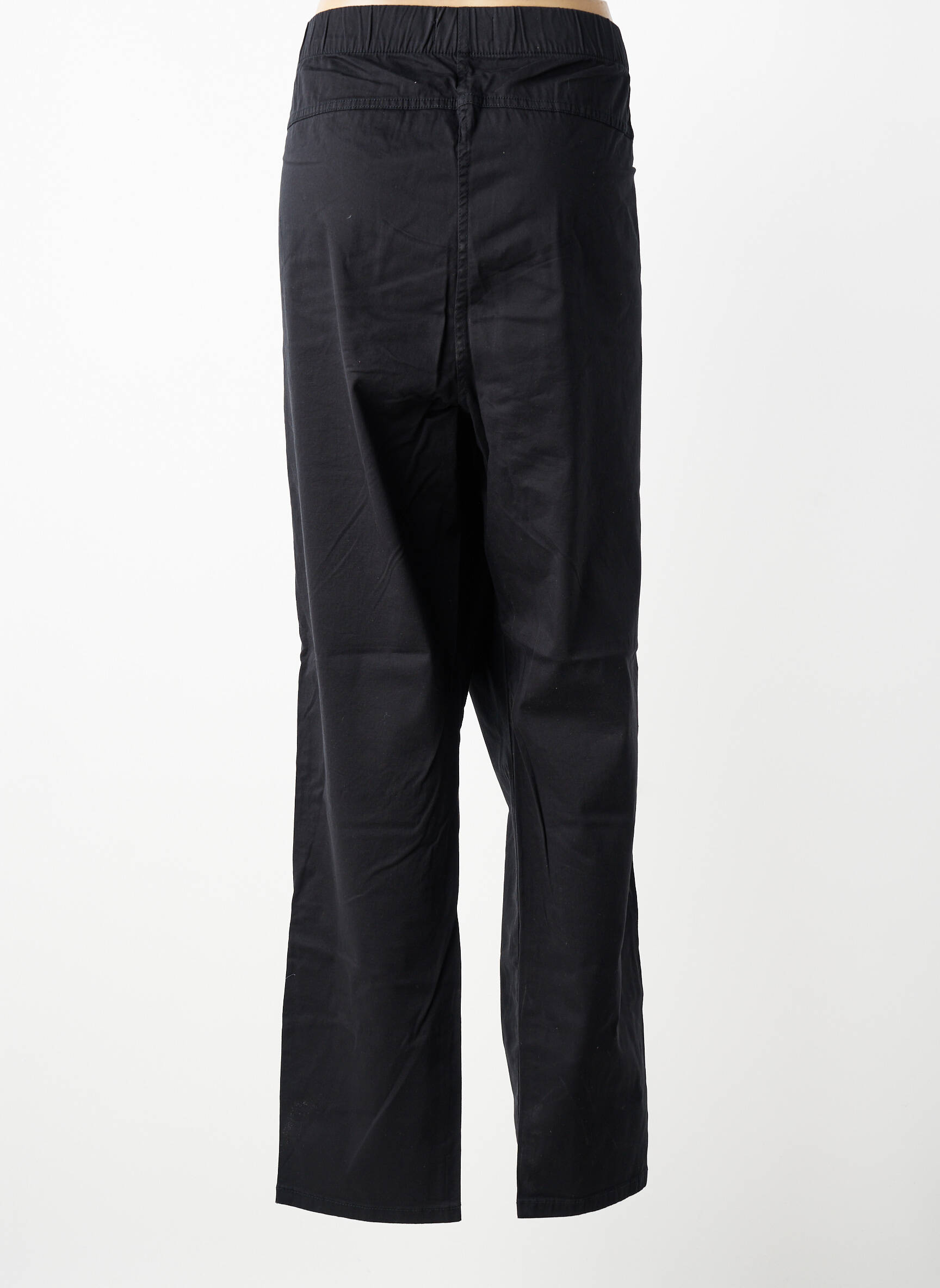 Jegging țesătură poplin mărime normală negru SHEEGO femeie