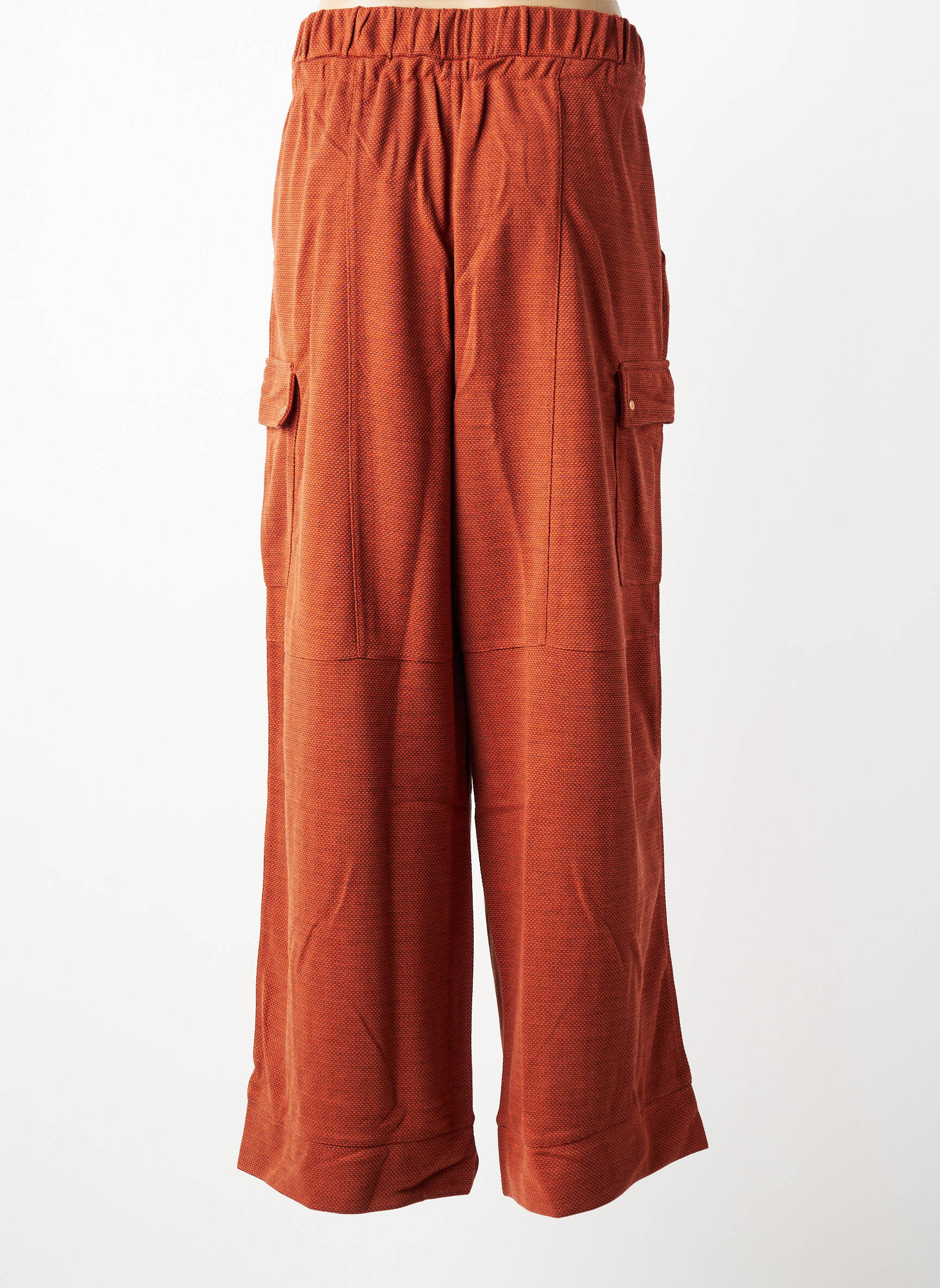 Pantalon larg buzunare mărime normală maro SHEEGO femeie