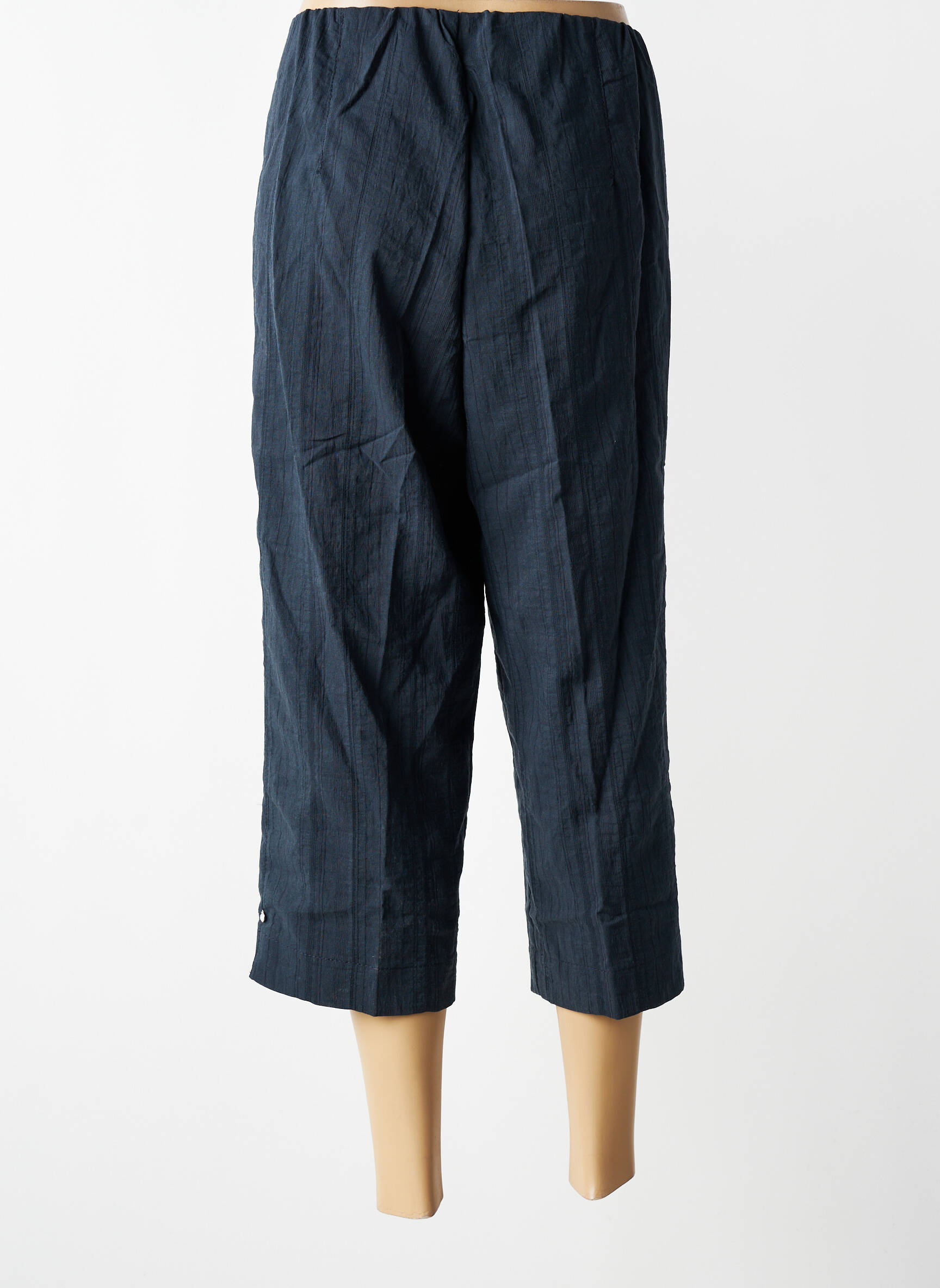 Pantalon trei sferturi croială dreaptă mărime normală albastru KJBRAND femeie