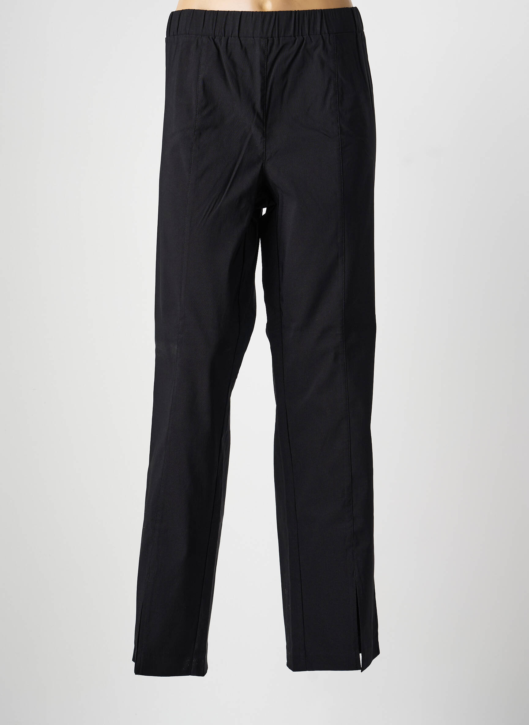 Pantalon drept elasticitate mărime normală negru SHEEGO femeie