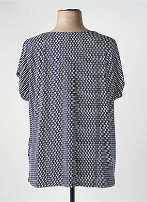 Tricou imprimeu fantezie mâneci scurte albastru SHEEGO femeie