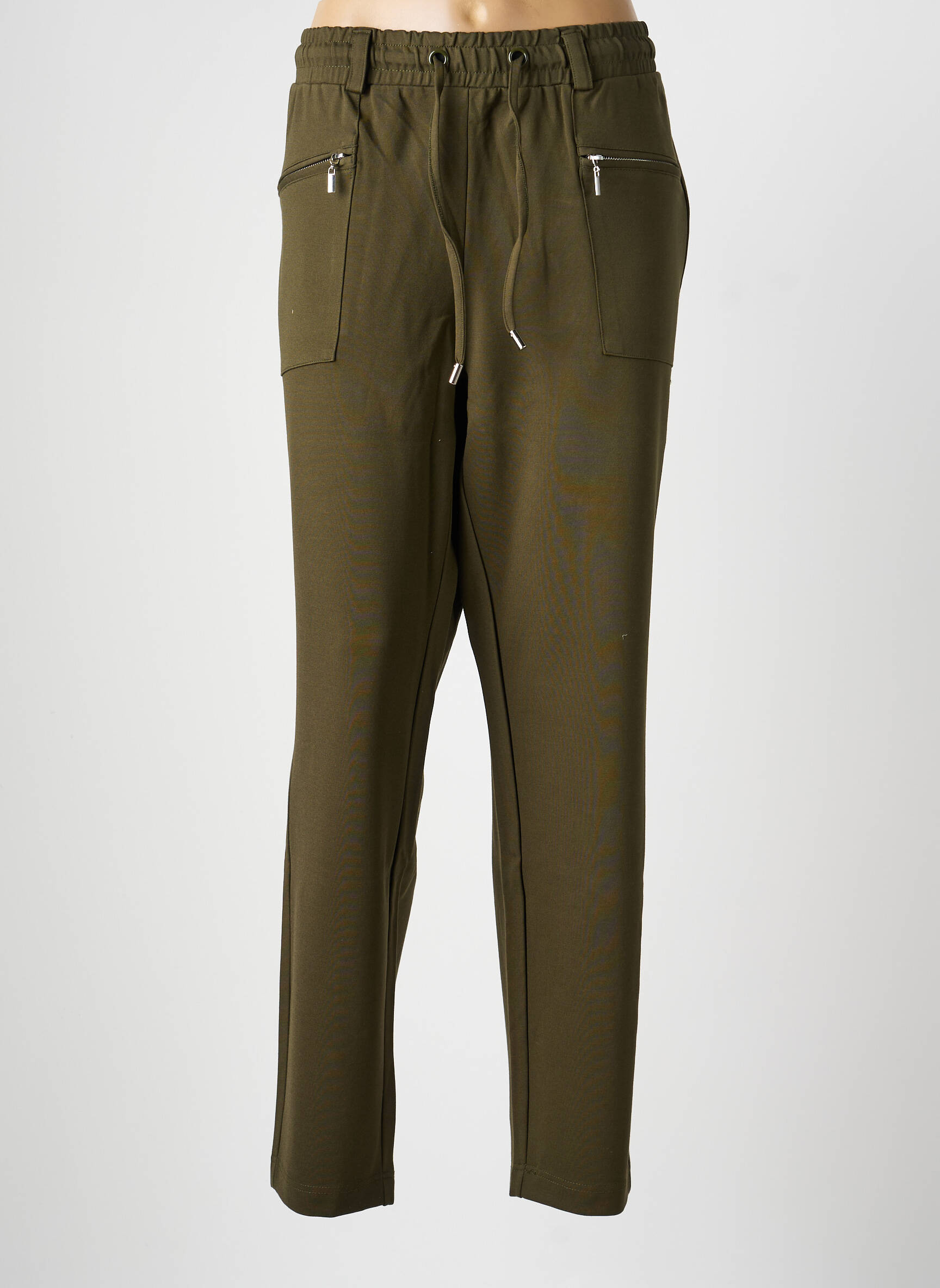Pantalon drept elasticitate mărime normală verde SHEEGO femeie