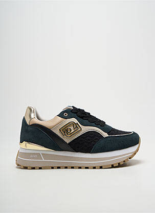 Adidași vârf rotund toc de 4 la 6 cm verde LIU JO femeie