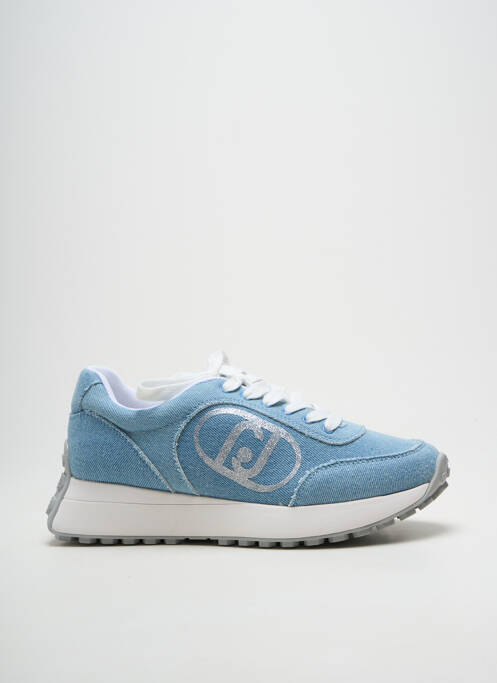 Adidași țesătură satinată toc de 4 la 6 cm albastru LIU JO femme