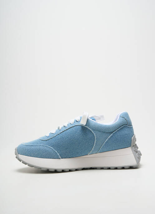 Adidași țesătură satinată toc de 4 la 6 cm albastru LIU JO femme
