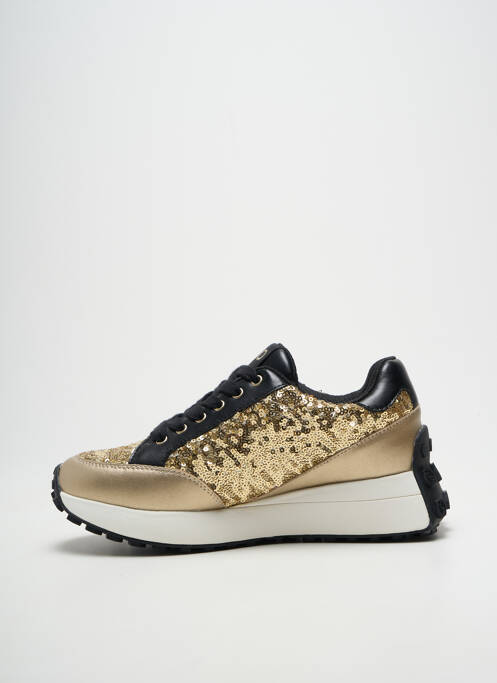 Adidași țesătură satinată toc de 4 la 6 cm auriu LIU JO femme