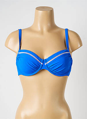 Sutien de costum de baie elasticitate sutien balconet cu decolteu înalt albastru SUNFLAIR femeie