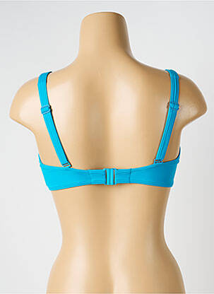 Sutien de costum de baie elasticitate sutien balconet cu decolteu înalt albastru OLYMPIA femeie