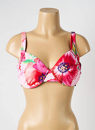 Sutien de costum de baie elasticitate sutien balconet cu decolteu înalt roz YSABEL MORA femeie