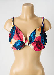Sutien de costum de baie elasticitate sutien balconet cu decolteu înalt roșu YSABEL MORA femme