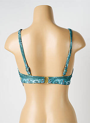 Sutien de costum de baie elasticitate sutien balconet cu decolteu înalt verde OLYMPIA femeie