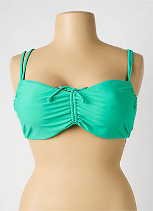 Sutien de costum de baie elasticitate sutien balconet cu decolteu înalt verde YSABEL MORA femeie