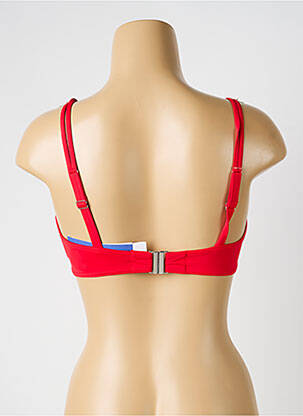 Sutien efect material satinat sutien cupe întregi cu decolteu înalt roșu SUNFLAIR femeie