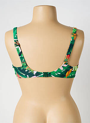 Sutien de costum de baie elasticitate sutien balconet cu decolteu înalt verde YSABEL MORA femeie