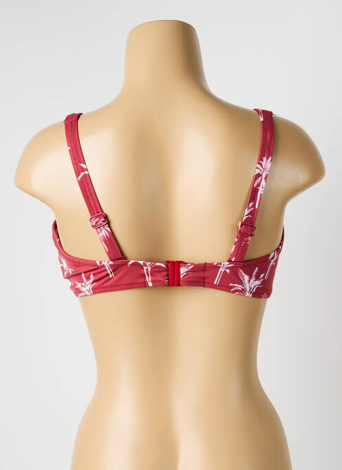 Sutien de costum de baie elasticitate sutien balconet cu decolteu înalt roz OLYMPIA femme