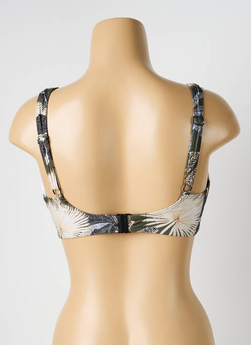 Sutien de costum de baie bretele elastice reglabile sutien balconet cu decolteu înalt verde SUNFLAIR femme