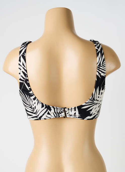 Sutien de costum de baie elasticitate sutien cu susținere înaltă și burete detașabil negru ADMAS femme
