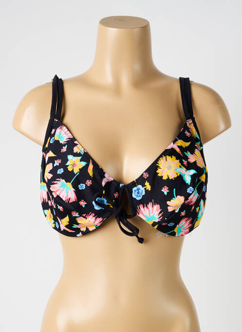 Sutien de costum de baie elasticitate sutien balconet cu decolteu înalt negru YSABEL MORA femme