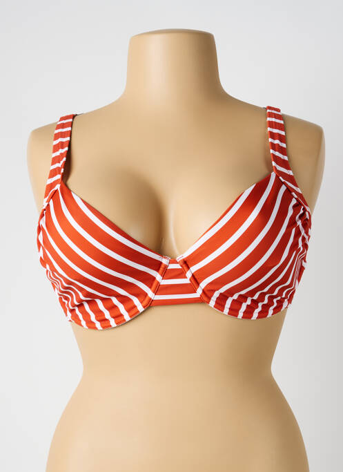 Sutien de costum de baie elasticitate sutien balconet cu decolteu înalt portocaliu YSABEL MORA femme