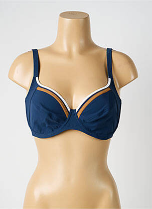 Sutien de costum de baie elasticitate sutien balconet cu decolteu înalt albastru SUNFLAIR femeie