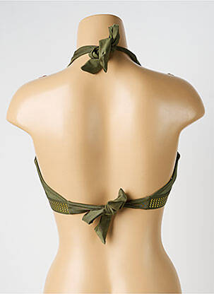 Sutien de costum de baie elasticitate sutien cu susținere înaltă și burete detașabil verde ADMAS femeie