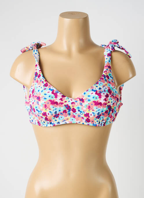Sutien de costum de baie elasticitate sutien balconet cu decolteu înalt roz YSABEL MORA femme