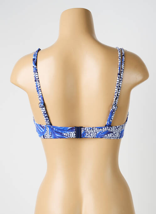 Sutien de costum de baie elasticitate sutien balconet cu decolteu înalt albastru OLYMPIA femme
