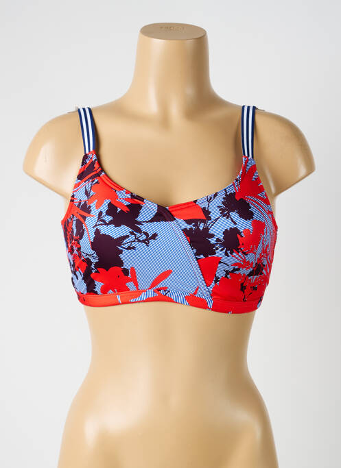 Sutien de costum de baie elasticitate sutien balconet cu decolteu înalt roșu SUNFLAIR femme