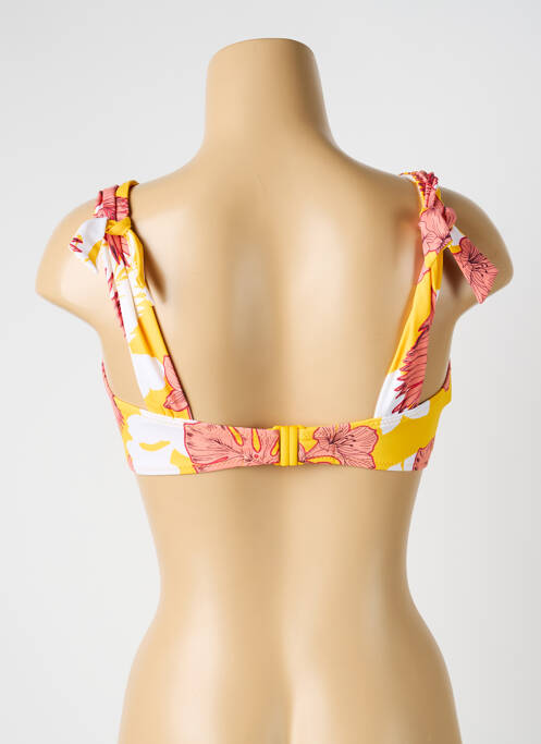 Sutien de costum de baie elasticitate sutien cu susținere înaltă și burete detașabil galben OLYMPIA femme