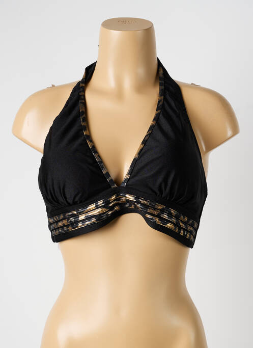 Sutien de costum de baie elasticitate sutien cu susținere înaltă și burete detașabil negru ADMAS femme