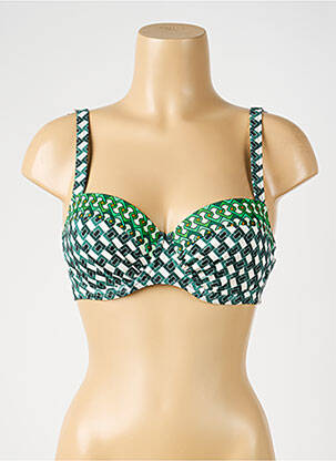 Sutien de costum de baie elasticitate top sutien modelat verde SUNFLAIR femeie