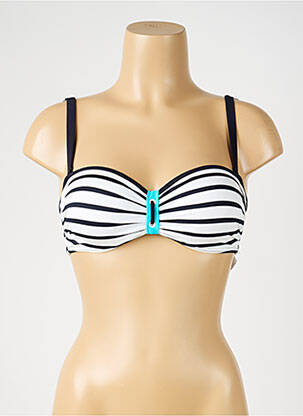 Sutien de costum de baie elasticitate top bentiță alb SUNFLAIR femeie