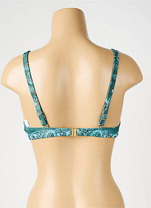 Sutien de costum de baie elasticitate sutien cupe întregi cu decolteu înalt verde OLYMPIA femeie
