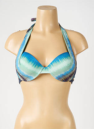 Sutien de costum de baie elasticitate top sutien modelat albastru OPERA femeie