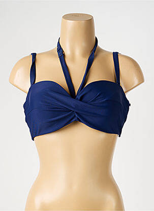Sutien de costum de baie elasticitate top sutien modelat albastru SASSA femeie