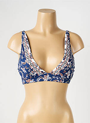 Sutien de costum de baie elasticitate top sutien modelat albastru OLYMPIA femme