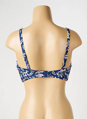 Sutien de costum de baie elasticitate top sutien modelat albastru OLYMPIA femeie