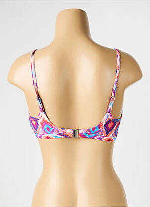 Sutien de costum de baie elasticitate sutien cupe întregi cu decolteu înalt violet OLYMPIA femeie