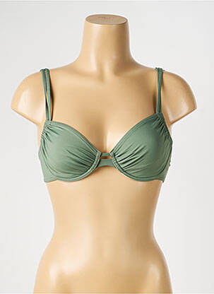 Sutien de costum de baie elasticitate sutien cupe întregi cu decolteu înalt verde SUNFLAIR femeie