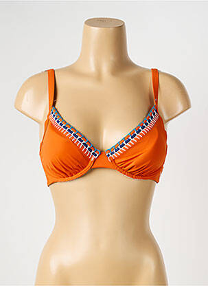 Sutien de costum de baie elasticitate top sutien modelat portocalie OLYMPIA femeie