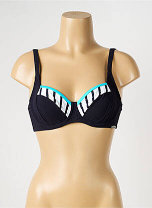 Sutien de costum de baie elasticitate sutien balconet cu decolteu înalt negru SUNFLAIR femeie