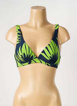 Sutien de costum de baie elasticitate sutien cupe întregi cu decolteu înalt albastru SUNFLAIR femeie