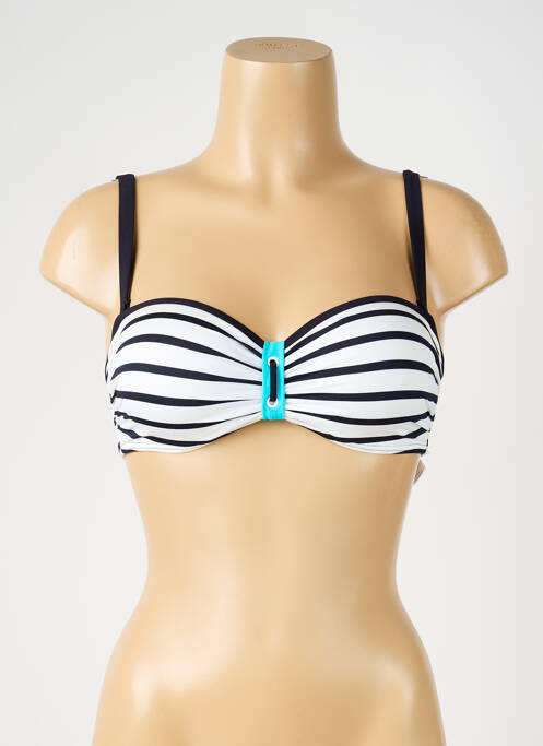 Sutien de costum de baie elasticitate top bentiță alb SUNFLAIR femme