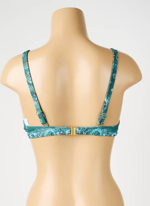 Sutien de costum de baie elasticitate sutien cupe întregi cu decolteu înalt verde OLYMPIA femme