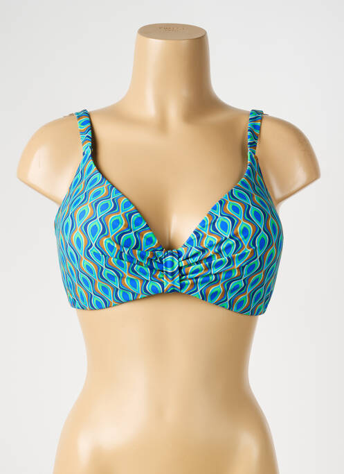 Sutien de costum de baie elasticitate top sutien modelat albastru SUNMARIN femme