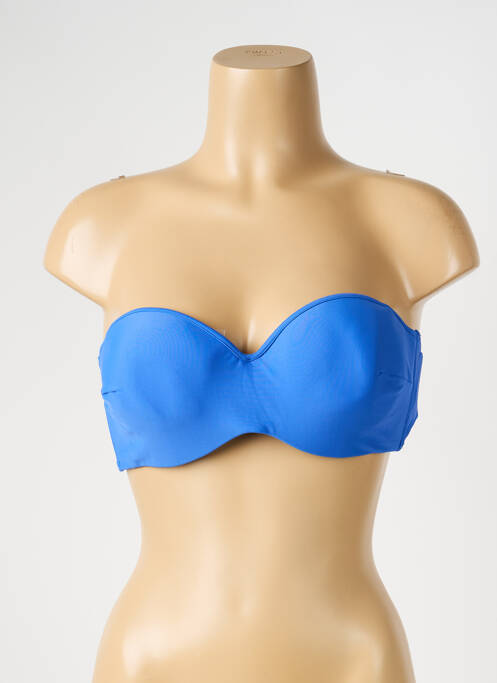 Sutien de costum de baie elasticitate top bentiță albastru YSABEL MORA femme