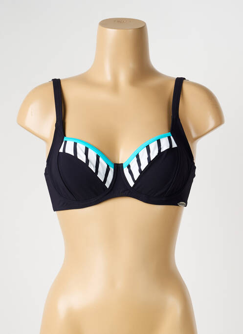 Sutien de costum de baie elasticitate sutien balconet cu decolteu înalt negru SUNFLAIR femme
