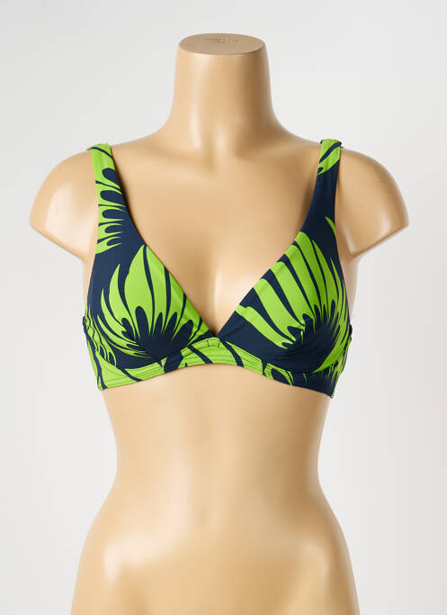Sutien de costum de baie elasticitate sutien cupe întregi cu decolteu înalt albastru SUNFLAIR femme