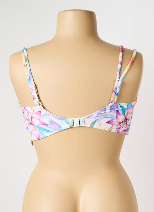 Sutien de costum de baie elasticitate sutien balconet cu decolteu înalt alb YSABEL MORA femme